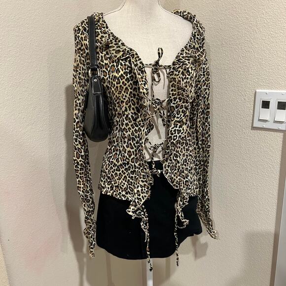 jonathan martin Tops - Jonathan Martin studio leopard print top. Size medium